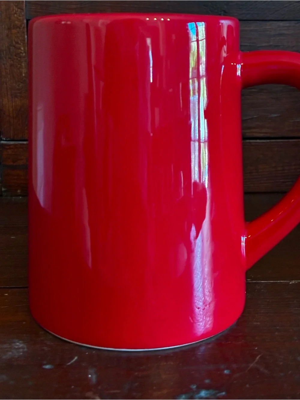 Mud Pie Red Reindeer Holiday Ceramic Mug